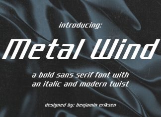 Metal Wind Font preview image 1