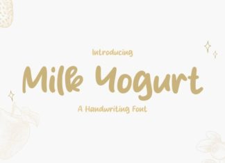 Milk Yogurt Font preview image 1