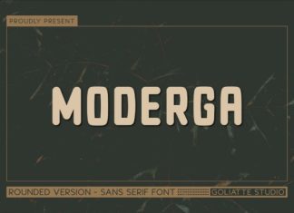 Moderga Font preview image 1