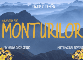 Monturilor Font preview image 1