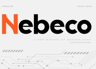 Nebeco Font preview image 1