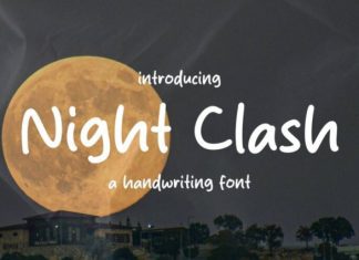 Night Clash Font preview image 1