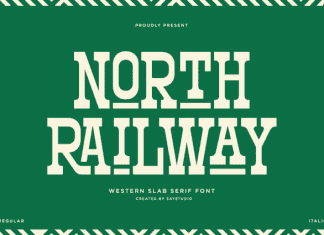 North Railway Font preview image 1