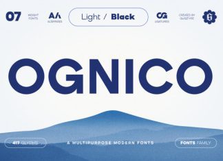 Ognico Font preview image 1