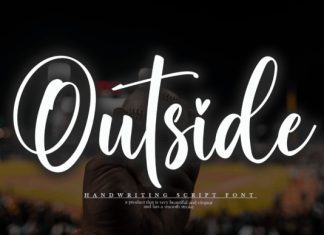 Outside Script Typeface preview image 1