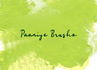 Paaniye Brusho Font preview image 1