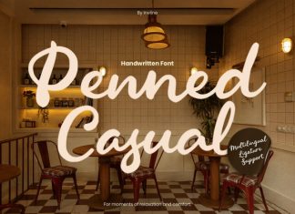 Penned Casual Font preview image 1