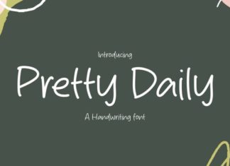 Pretty Daily Font preview image 1