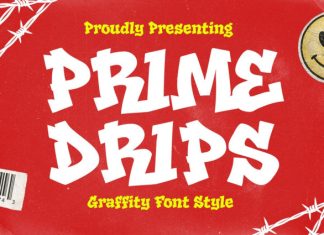 Prime Drips Font preview image 1