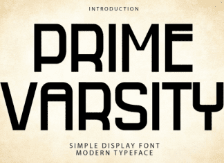 Prime Varsity Font preview image 1