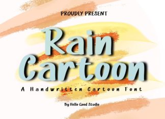 Rain Cartoon Font preview image 1