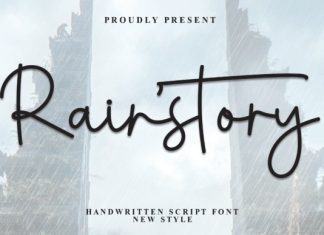 Rainstory Handwritten Font preview image 1