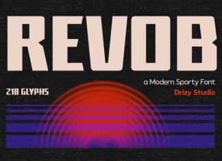 Revob Font preview image 1