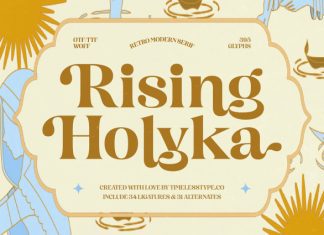 Rising Holyka Font preview image 1