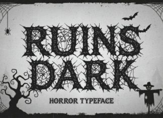 Ruins Dark Font preview image 1