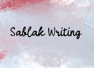 Sablak Writing Font preview image 1