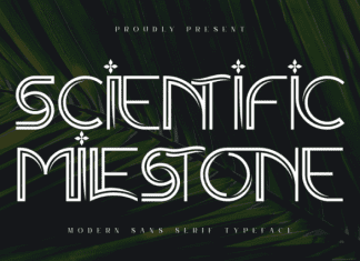SCIENTIFIC MILESTONE FONT preview image 1