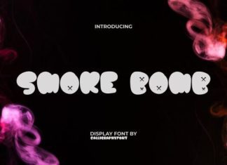 Smoke Bomb Font preview image 1