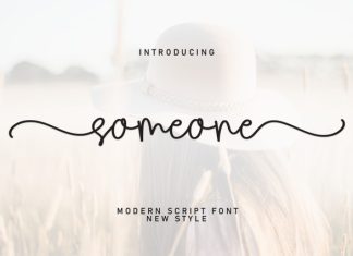 Someone Handwriting Font preview image 1