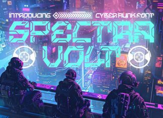 Spectra Volt Font preview image 1