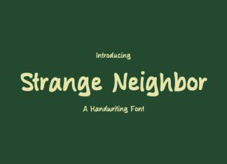 Strange Neighbor Font preview image 1