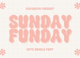 Sunday Funday Display Font preview image 1