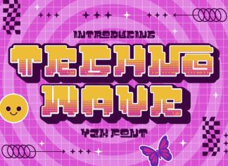 Techno Wave Font preview image 1