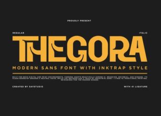 Thegora Font preview image 1
