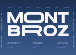 TRT Mont Broz Font preview image 1