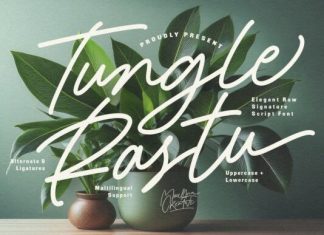Tungle Rastu Handwritten Font preview image 1