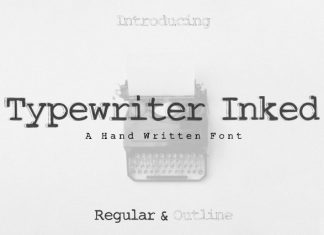 Typewriter Inked Font preview image 1