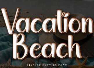 Vacation Beach Font preview image 1