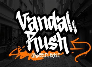 Vandal Rush Font preview image 1