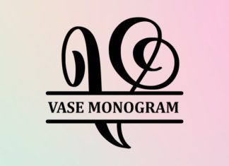 Vase Monogram Font preview image 1