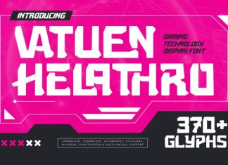 Vatuen Helathro Font preview image 1
