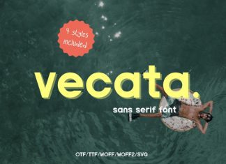 Vecata Font preview image 1
