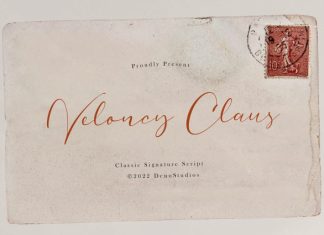 Veloncy Claus Script Font preview image 1