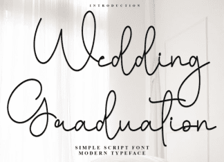 Wedding Graduation Handwritten Font preview image 1