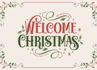 Welcome Christmas Display Typeface preview image 1