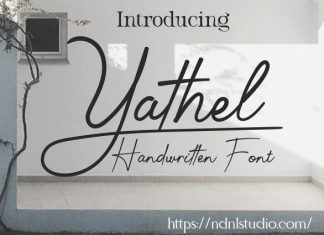 Yathel Script Font preview image 1