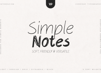 Simple Notes – Soft Handwritten Font preview image 1