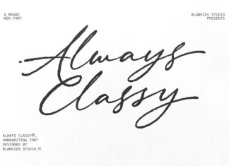 Always Classy – Elegant Handwritten Script Font preview image 1