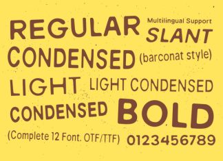 Barconat Rough Sans Serif Font preview image 2