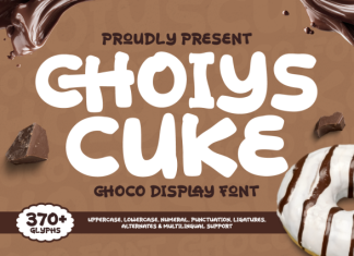 Choiys Cuke – Choco Display Font preview image 1