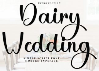 Dairy Wedding Font preview image 1