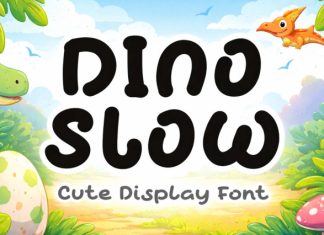 Dino Slow Font preview image 1