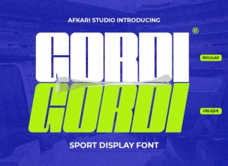 Gordi – Sport Display Font preview image 1