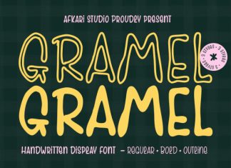 Gramel – Handwritten Display Font preview image 1