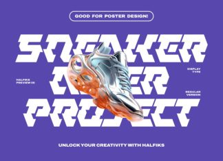 Halfiks Futuristic Font preview image 2