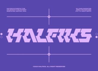 Halfiks Futuristic Font preview image 1